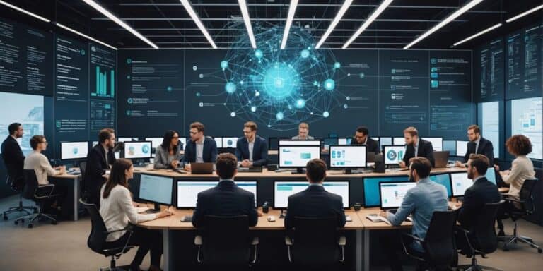 Team collaborating on scalable tech stack